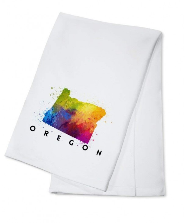 Oregon Abstract Watercolor Cotton Kitchen