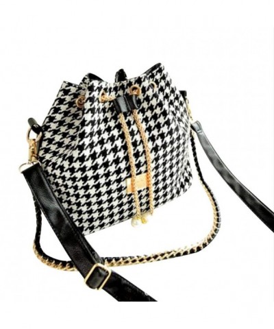 Fashion Printing Houndstooth Shoulder Messenger