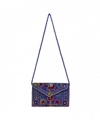 Women Banjara Clutch Bag in Rajasthani Style Magenatic Closure Foldover ...