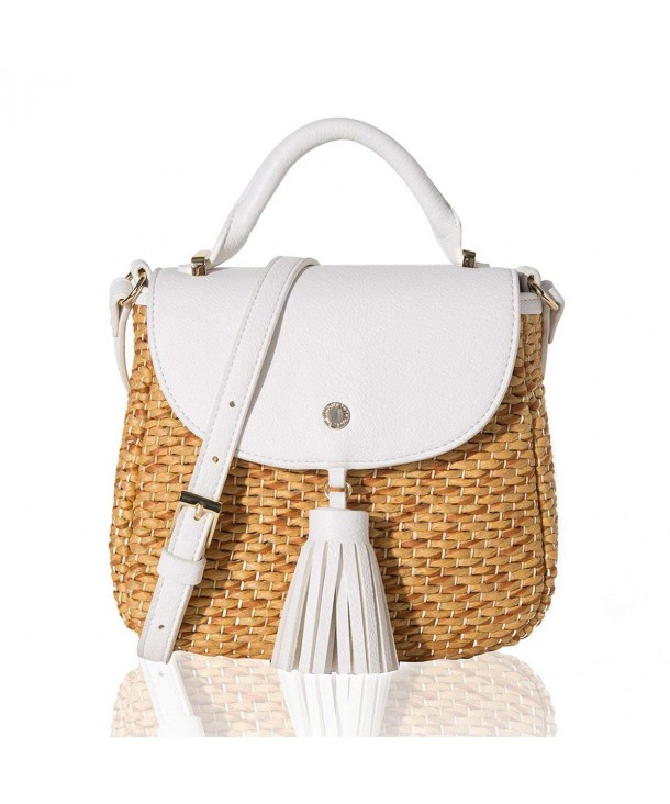 The Lovely Tote Co. Women's Straw Crossbody Bag Woven Cross Body Bag ...