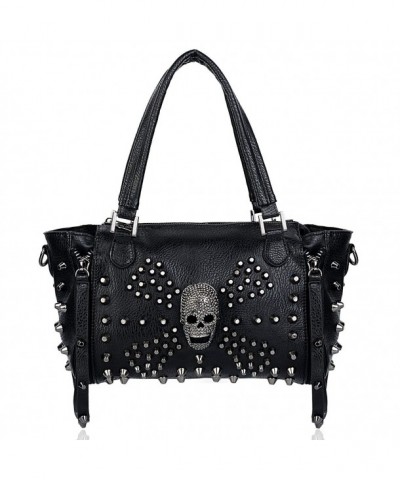 UTO Studded Handbag Leather Shoulder