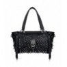 UTO Studded Handbag Leather Shoulder