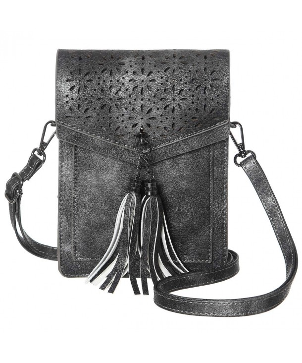 MINICAT Tassel Thicher Crossbody Silver Gray