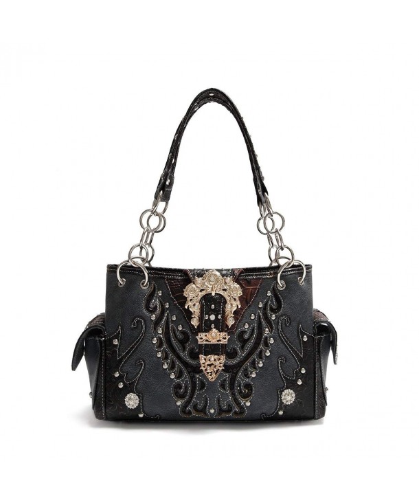 Western Handbag Concealed Satchel Shoulder