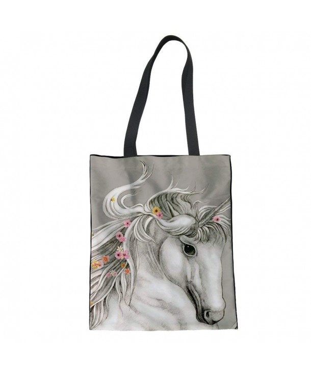 Unicorn Canvas Tote Bag for Women Girls Beach Travel Shopping Handbag ...