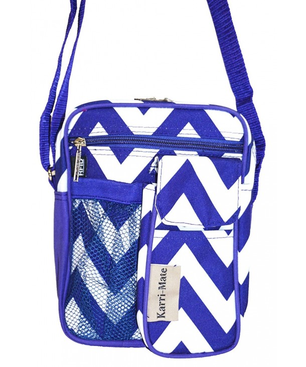 Karri Mate Chevron Hipster Crossbody Purple