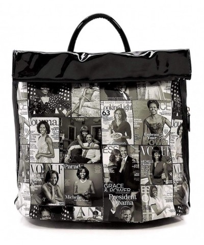 Magazine Collage Motorcycle Backpack Michelle