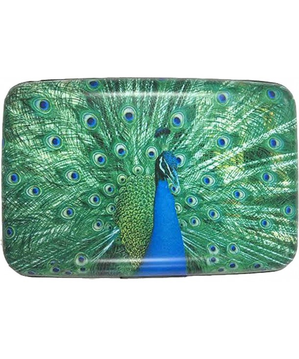 RFID Secure Armored Wallet Peacocks