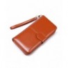 Womens Leather Wristlet Wallets Organizer