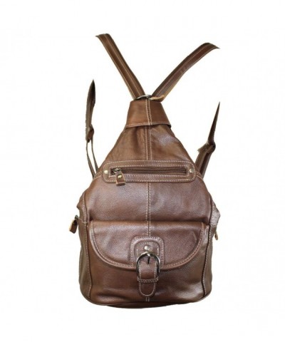 Leather Handbag Convertible Shoulder Backpack