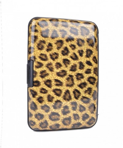 Brown Leopard Card Case Holder