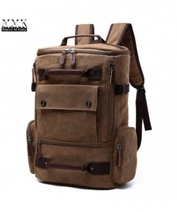 Lightweight Backpack Laptop Backpack Large Rucksack Retro MG 8831 BROWN
