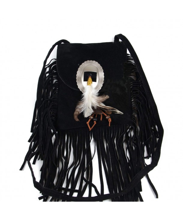 Fashion Shoulder Fringed Crossbody Feather