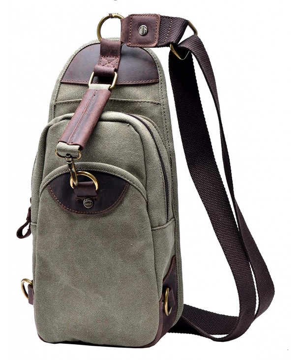 Gootium Canvas Unbalance Shoulder Backpack