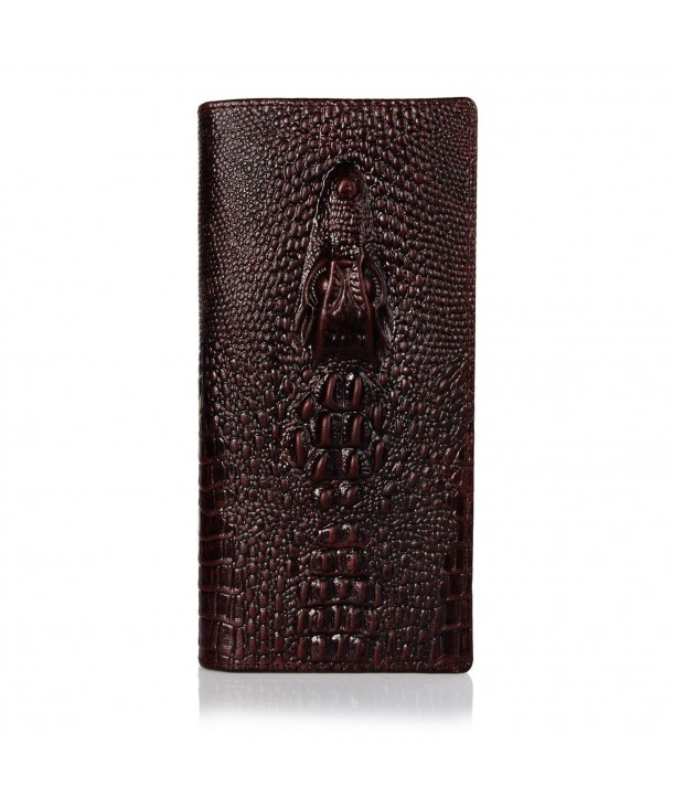 NiceEbag Genuine Leather Crocodile Multi Card