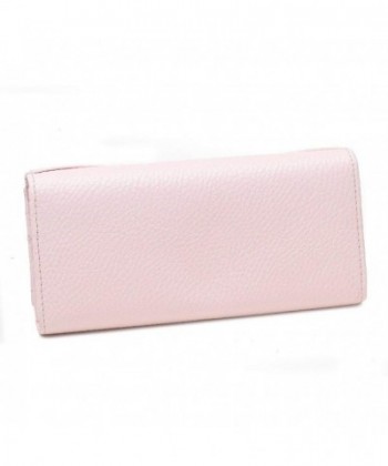 Women Long Faux Leather Bifold Large Bow Design Wallet Handbag - Brown ...