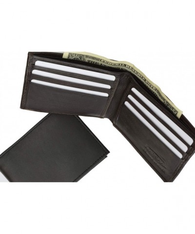 Marshal Black Bi Fold Leather Wallet