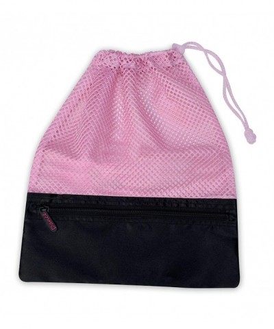 Mesh Shoe Drawstring Toggle Pocket