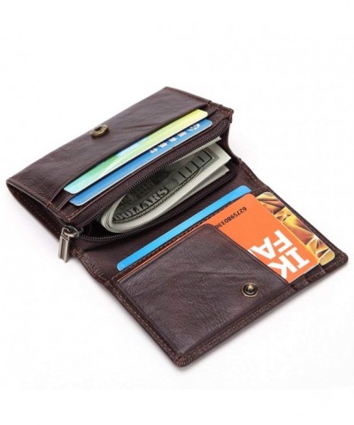 Leather Wallet Zipper Credit Protector