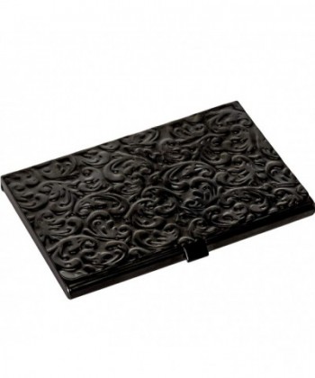 Metal Damask Embossed Business Black