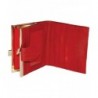 French Frame Eelskin Wallet Red