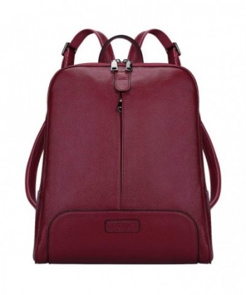 S ZONE Womens Genuine Leather Backpack