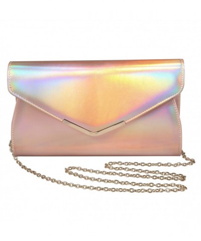 Iridescent Leather Evening Shoulder Crossbody