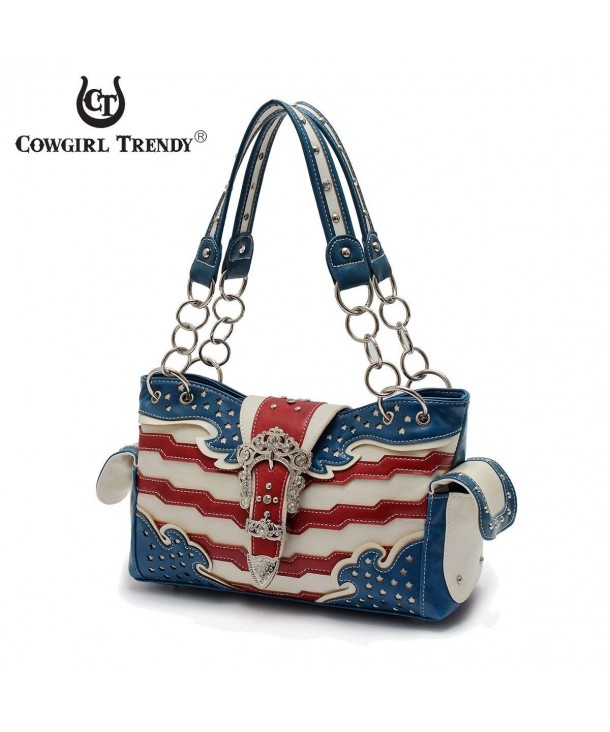 Western Handbag Stripes American Shoulderbag