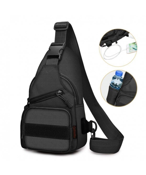 Shoulder Backpack Lightweight Oversized Charging - Black - CL18G0L25HO