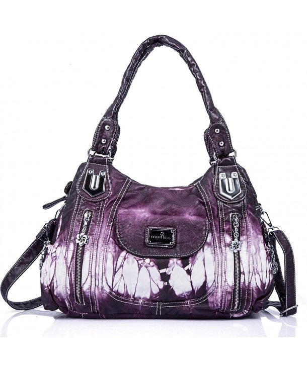 Handbags LadiesShoulder Designer Satchel Ak812 2z - Ak812-2z Purple ...