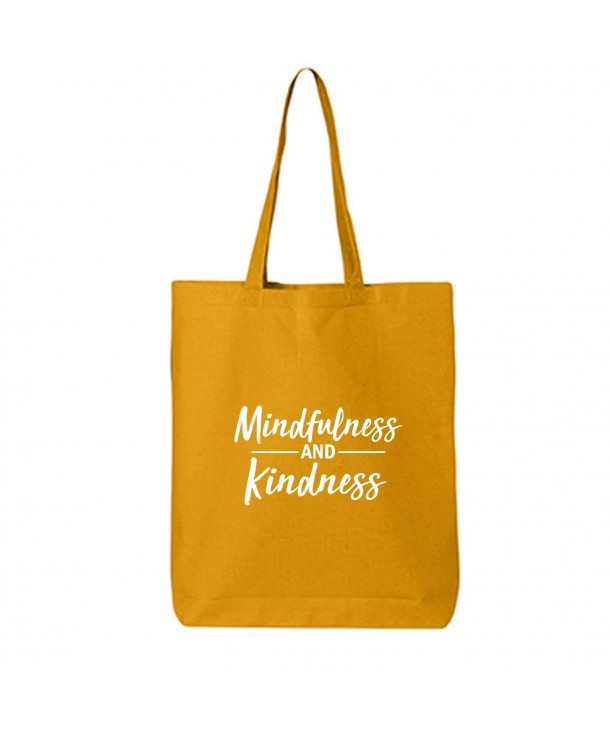 Mindfulness Kindness Cotton Canvas Tote