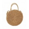 Handwoven Rattan Shoulder Leather Natural