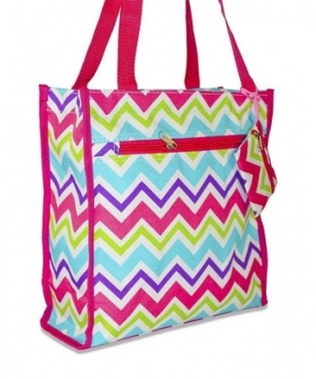 Ever Moda Chevron Tote Rainbow