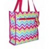 Ever Moda Chevron Tote Rainbow