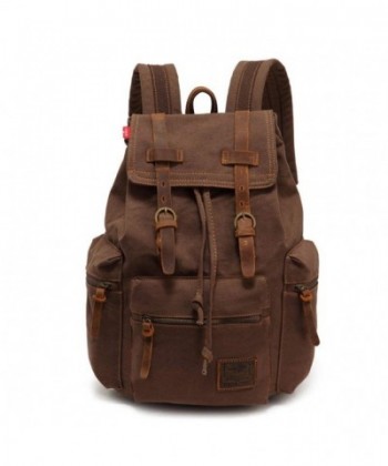 AUGUR Vintage Leather Backpack Rucksack