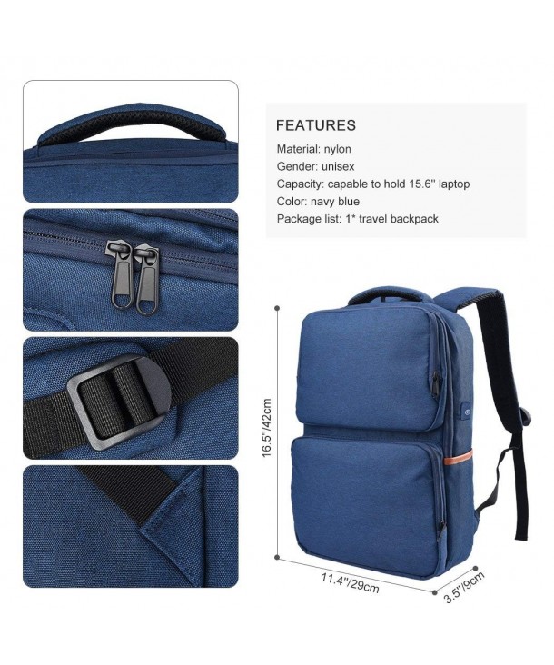 15.6inch Laptop Backpack Casual School Bag Large-capacity Travel ...