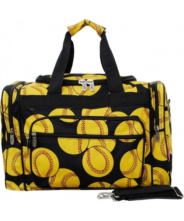 Softball Print Carry Shoulder Duffle