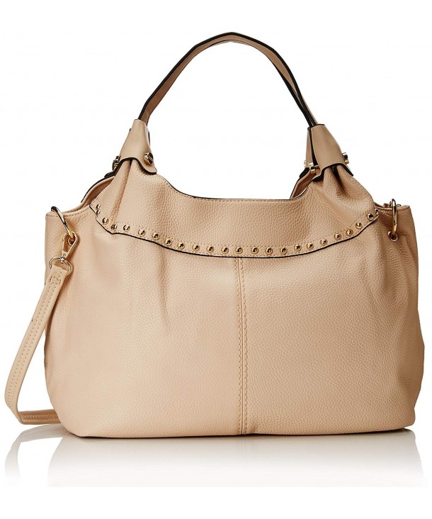 Adora Studded Shoulder Bag - Beige - CR11XCJI4ER