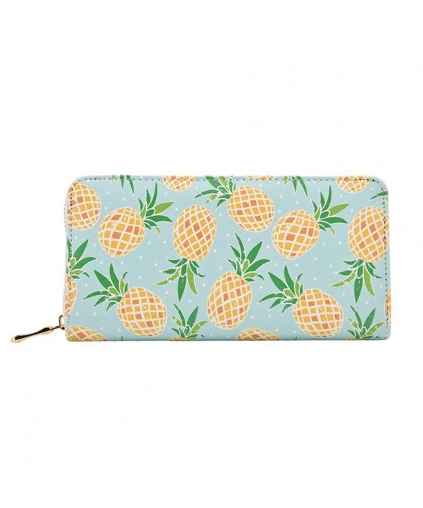 Kukoo Leather Zipper Pineapple Designer