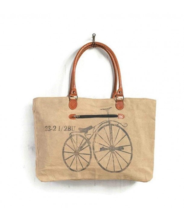 Mona Vintage Bicycle Canvas Tote