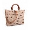 Dasein Perforated Shoulder Handbag Satchel