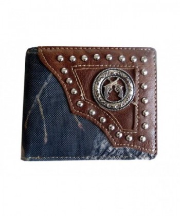 Western Leather Bifold Wallet Double