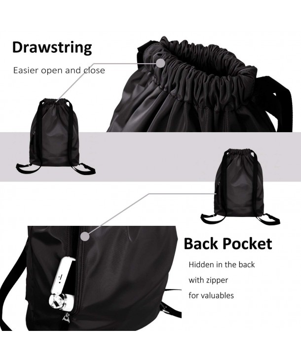 Waterproof Drawstring Bag- Gym Bag Sackpack Sports Backpack for Men ...