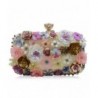 Flada Colored Flowers Rhinestone Handbag