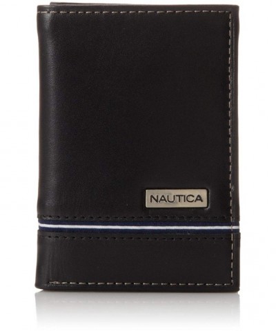 Nautica Mens Trifold Wallet Black