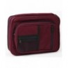 Burgundy Zipper Pocket Reinforced Canvas