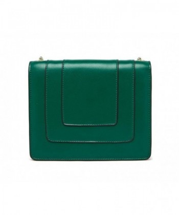 Women Genuine Leather Messenger Handbags-Cover Crossbody Bag 4 Colors ...