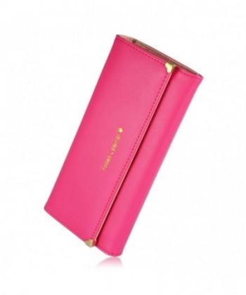 Leather Credit Clutch Holder Rosered