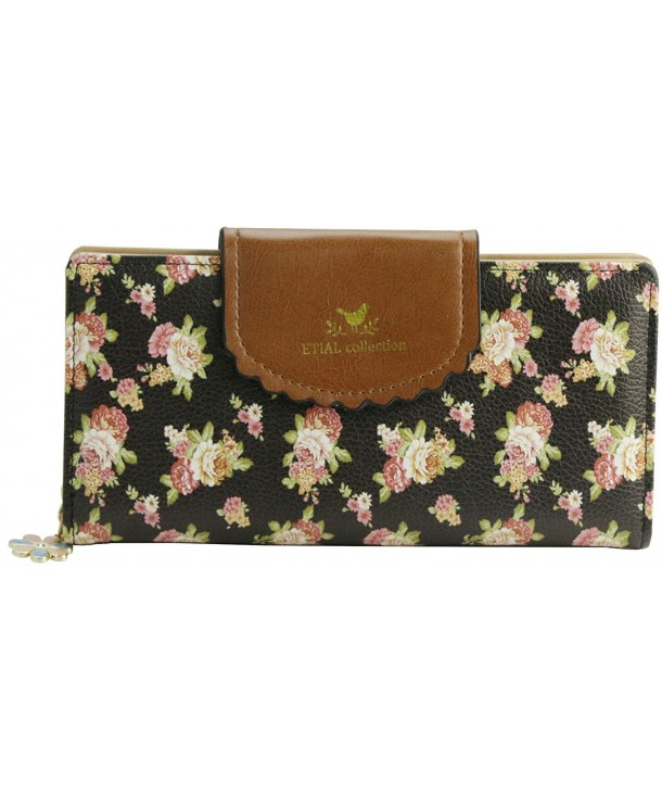 ETIAL Womens Vintage Floral Leather