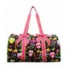 Owl Print Duffle Bag Fuchsia